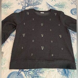 J. Crew factory embellished sweatshirt